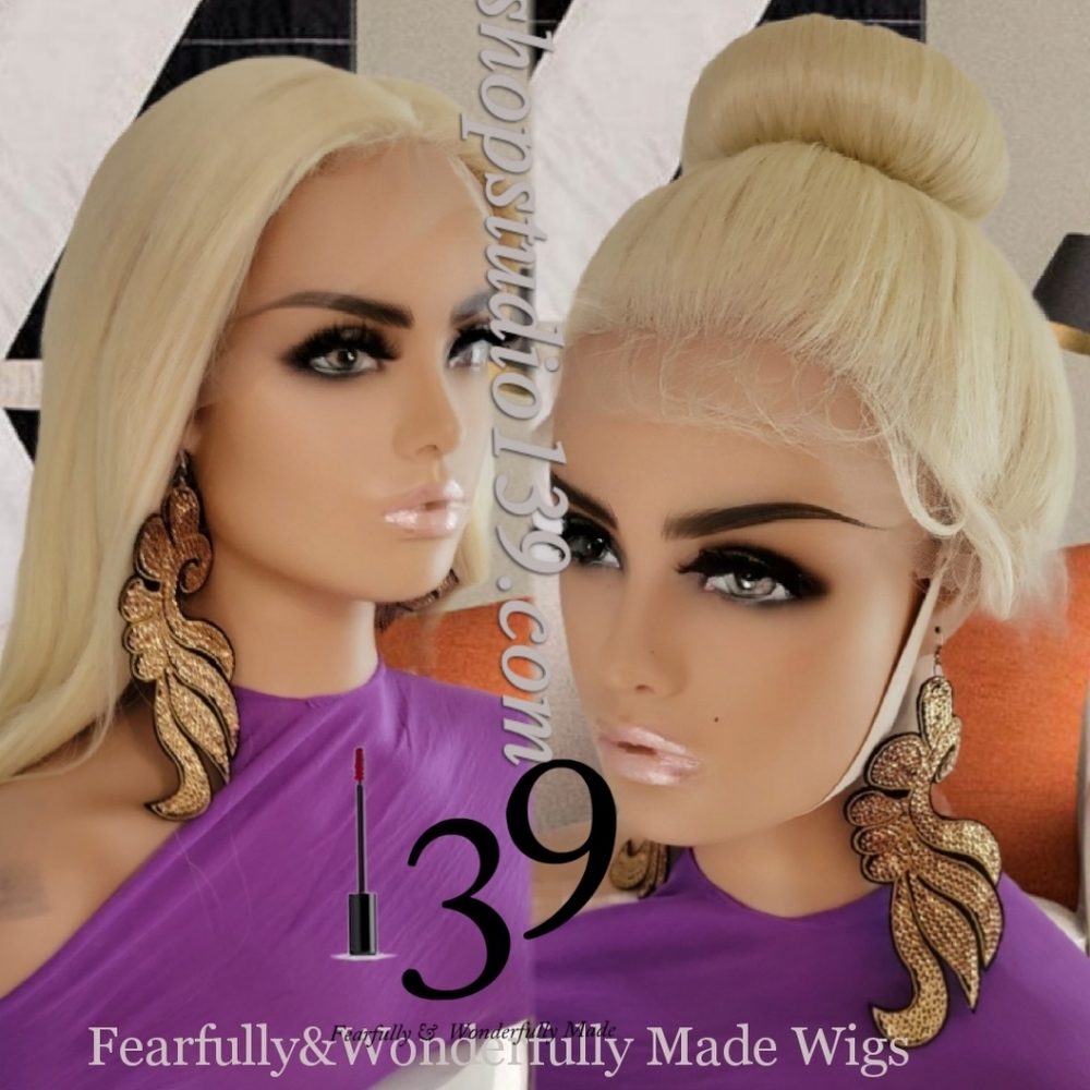 Human hair free part with 360 HD lace